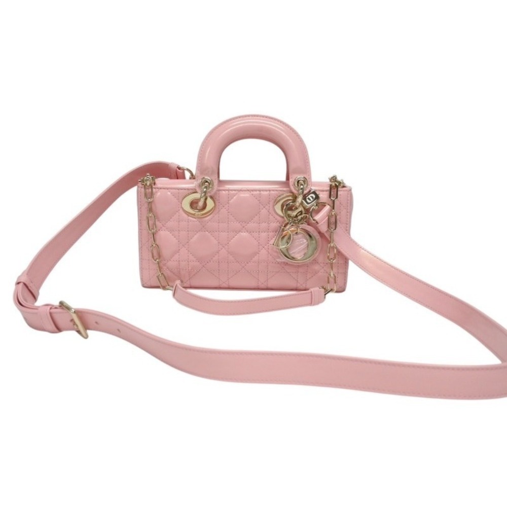 Christian Dior Lady bag pink vernis